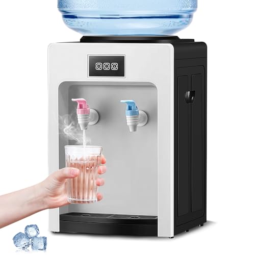 Listado de Dispensador de Agua Con Refrigerador que Puedes Comprar On-line. 46 SOLVIFY Dispensador de Agua Fría y Caliente, Enfriador de Agua, con Función de Refrigeración y Calefacción, Universal para Cubos Grandes y Pequeños, para Oficina, Dormitorio,...