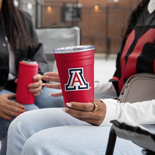 Image of Logo Brands NCAA 22 oz Stainless Steel Tailgate Cup -Double Wall Vacuum-Sealed Durable For Hot & Cold Drinks, Perfect for Gameday & Tailgating