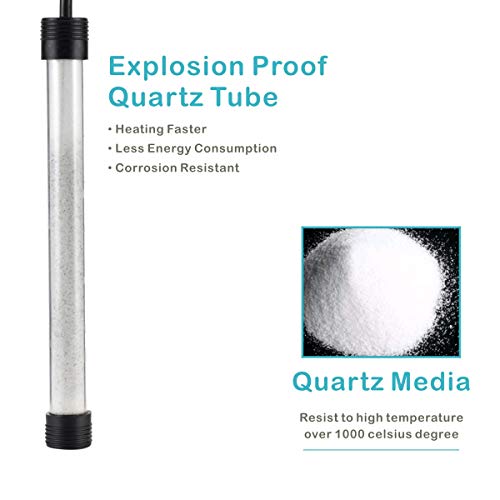 hygger 300W Aquarium Heater with External Digital Temperature Controller Reef Saltwater Fish Tank Heater for 30-60… - Image 4