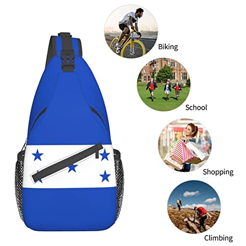 Mochila bandolera unisex negra para uso diario miniatura 7