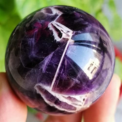 Améthyste chevron véritable et boule de quartz spirituelle 6-7cm - 5