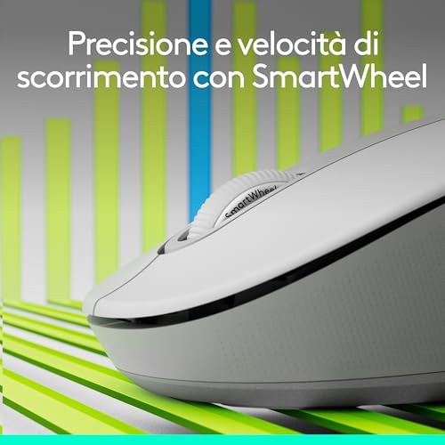 LOGITECH M650 LEFT LARGE MOUSE WHITE 910-006240 - 2