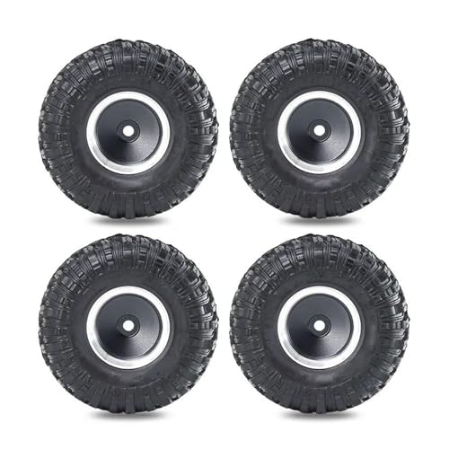 Kit 4 Jantes Métal et Pneus 55 mm Haute Qualité pour SCX24 AX24