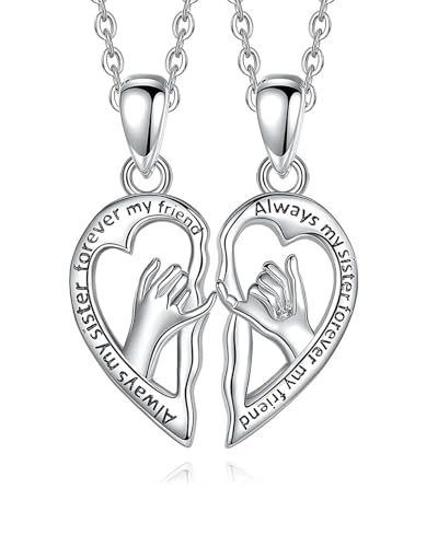FUGLUS 2 Stücke Ketten BFF Halskette Freundschaftskette,Beste...