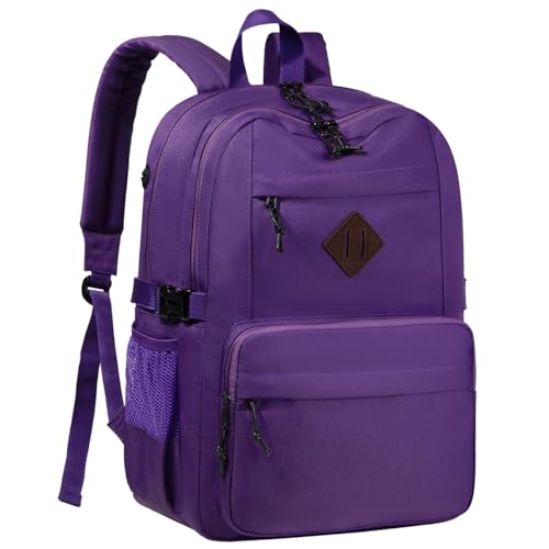 Kasgo Sac à Dos College, Grand Sac a Dos École Garçon Fille 2 Compartiments 15,6 Pouces Ordinateur Léger Résistant à l'Eau​​ Cartable Ados Homme...