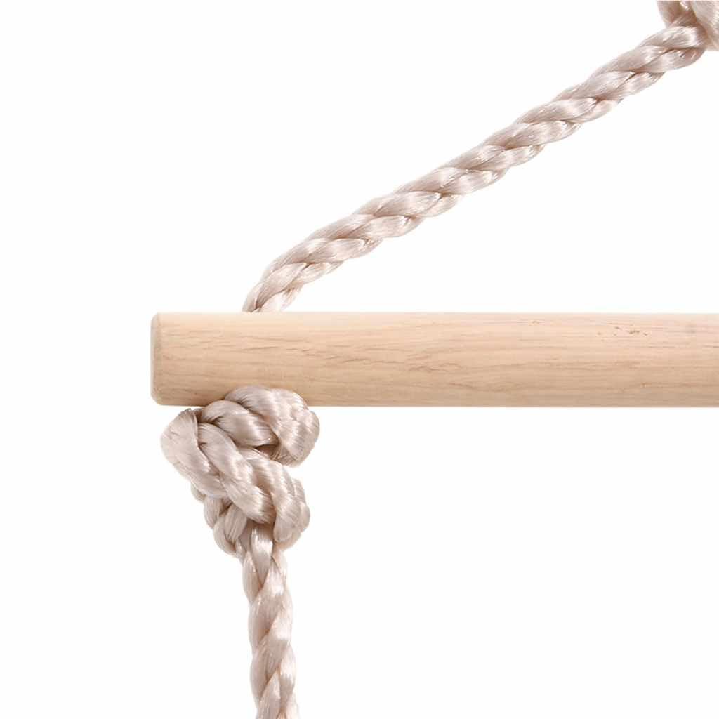 Schaukelsitz mit Seilleiter Blau 37x15 cm PE für Spielturm Zubehör, Schaukel und Rutsche, Kletterseil Leiter, Handgriff und Befestigung für Garten Spielplatz draußen