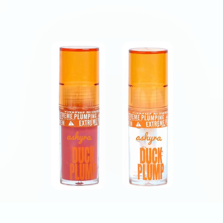 Duck Plump Extreme Lip Gloss – Ultra-Volumizing, Hydrating & High-Shine – Non-Sticky, Long-Lasting Plumper for Fuller Lips (Pack of 2)