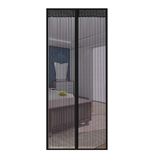 Preisvergleich Produktbild Dafang Fliegengitter TüR Insektenschutz Schwarz, FüR BalkontüR Wohnzimmer TerrassentüR Klebmontage Ohne Bohren, Premium Slim,80 * 200cm(31 * 79inch)