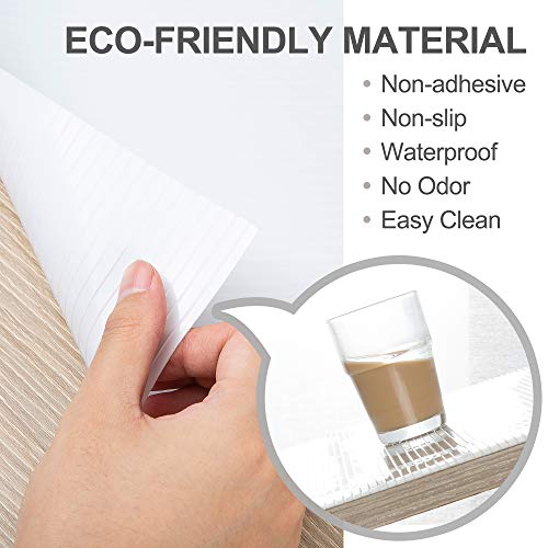 image for Drawer Liner, Non-Adhesive Shelf Liner, 17.5inch x 20FT Double Sided N