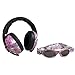 Produktbild Banz Pack Sonnenbrille und Kapselgehörschützer für Baby und Kleinkinder 0-24 Monate - 100% UV-Schutz und Lärmschutz - Säuglinge und Kinder Mädchen und Jungen bis 2 Jahre - rosa-Gekritzel