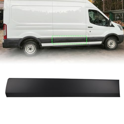 Duolctarms Right Front Side Sliding Door Body Molding Trim Compatible with 2015-2019 Ford Transit 150 250 350 BK3Z-6125532-AA