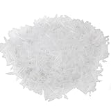 BQLZR 0.5ml Lab Clear Graduated Micro Plastic Test Tube Centrifuge Vial Snap Cap Container Pack of 1000