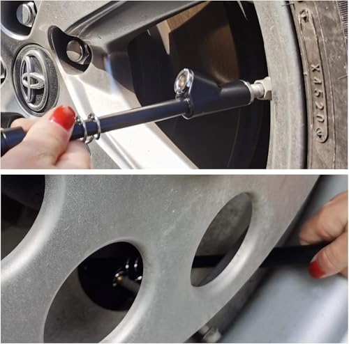 Image of GODESON Dual Head Tire Pressure Gauge, Heavy Duty Pencil Tire Gauge Range 10-150PSI,Dual Head Truck Pen Air Pressure Gauge