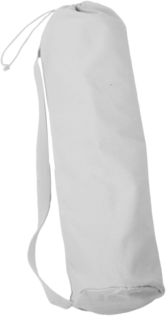 Totority Portable Yoga Mat Storage Bag Strap for Easy Carrying Breathable and Wear-resistant Design for Gym Travel Hiking and Camping Canvas Yoga Pouch off