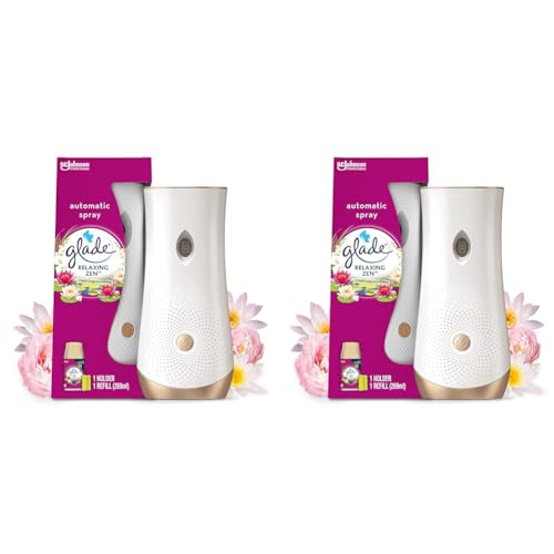 Glade Automatic Spray Diffuseur Relaxing Zen - Infusé Aux Huiles Essentielles (Lot de 2)