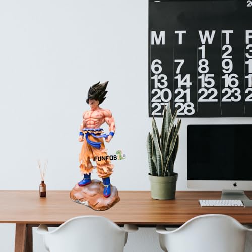 Image of FUNFOB Anime Action Figure Height-23cm Collectible for Anime Fans PVC Multicolour | Go-k On Stone - Orange Black