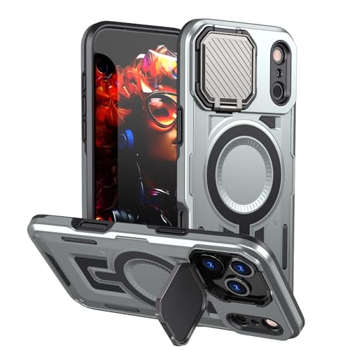 Coque iPhone 17 Pro Max gris antichoc silicone rigide housse protection objectif arrière