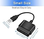 USB 2.0 Games Controller Adapter Converter Cable, Compatible with PS1 PS2 Dual Shock 2 Joypad Gamepad to PS3 PC Game
