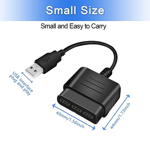 Finera Ps2 Controller To Usb 2.0 Games Controller Adapter Converter Cable, Compatible With Ps1 Ps2 Dual Shock 2 Joypad Gamepad To Ps3 Pc Game thumb #4