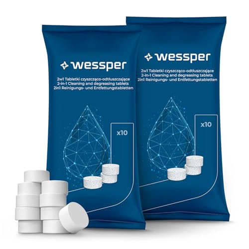 Wessper Pastillas Limpieza Cafeteras Automáticas 20 unidades