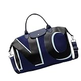 Bolsa de fitness con letras de gran capacidad para los hombros, equipaje de viaje, fitness, fin de semana, bolso de mano, gimnasio, capacidad, entrenamiento, hombro, fitness, azul, Mass Beauty