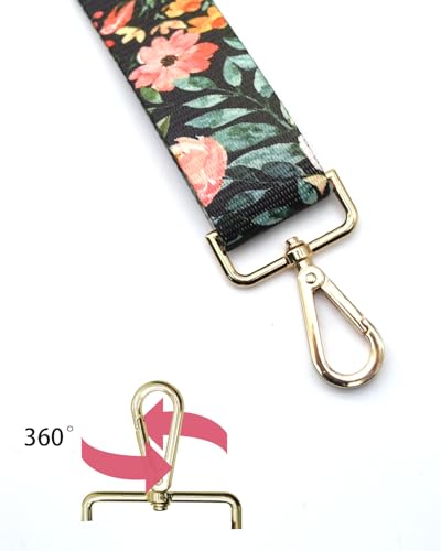 Image of Embroidered Purse Straps Replacement Crossbody Wide Adjustable Bag Straps