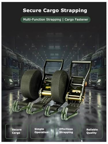 Sangle de serrage en polyester 4000 kg avec tendeur robuste - 7
