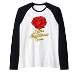 Sagittario Segno zodiacale Rosa Latina per le donne della regina ispanica Maglia con Maniche Raglan
