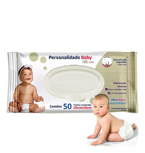 Kit Com 6 Pacotes De Toalhas Umedecidas Personalidade Baby Com 50...