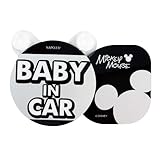 ナポレックス(Napolex) セーフティサイン 後続車に安全運転のメッセージを伝えるステッカー 「BABY IN CAR」 ベビーミッキー 吸盤取付タイプ カーサイン ベビーインカー ベイビーインカー 子供が乗ってます カー用品 自動車用品 便利グッズ BD-116