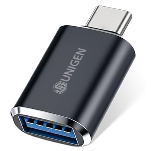 Image of UNIGEN USB 3.0 to Type C OTG Adaptor, 5Gbps High Speed Data Transfer, 5V /2A Charging, USB A Converter Adapter, Compatible for All Type C Devices, Smartphone, Laptops, Tablets, Chargers, MacBook