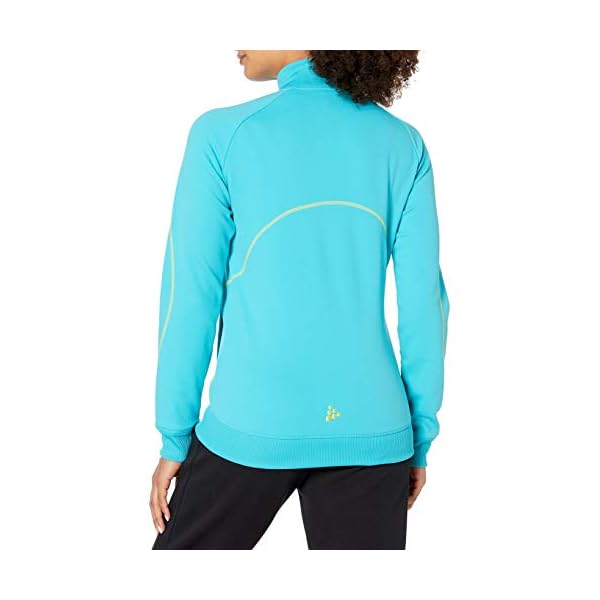 Craft Sportswear Women's In-the-Zone Full-Zip Athletic Casual Training Sweatshirt Jacket: athleisure/outerwear/protection/outside, Resort/Black, Large