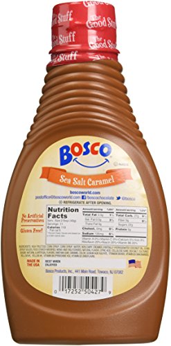 Bosco Syrup, Sea Salt Caramel, 15 Ounce (Pack of 6)