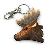 paarhufer  Onwomania - Hirsch Dammwild Paarhufer - Handmade Holz Schlüsselanhänger, ideal als Geschenk z.B. für den besten Freund, die beste Freundin, Mama - Für Männer, Frauen & Kinder