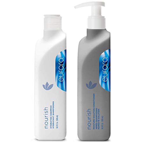 Eufora Nourish Hydrating Shampoo 16.9 oz 500m l& Moisture Solution Conditioner 16.9 oz 500ml