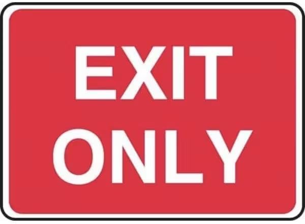 Exit Sign, Accu-Shield, 14 in W, 10 in H, Mfr: MADC543XP-A