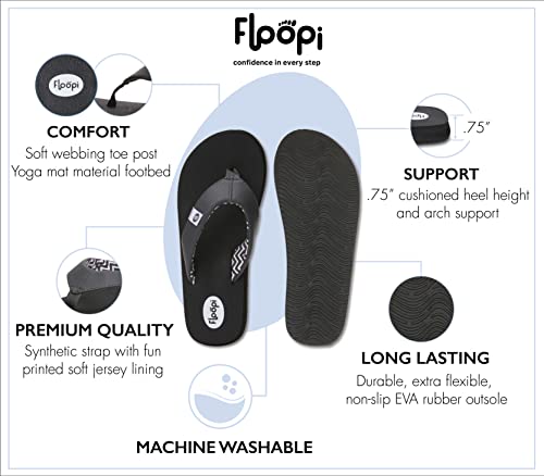 Image of Floopi Flip Flops for Women Flat Yoga Mat Thong Womens Sandals Ladies Beach Sandals with Indoor & Outdoor Anti Skid Soles