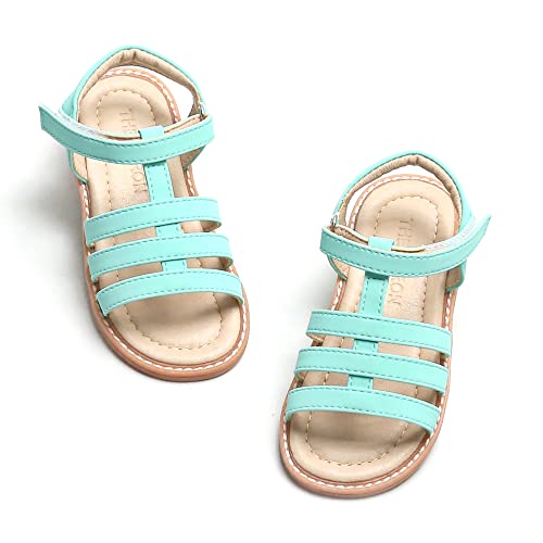 Image of THEE BRON Lime Green Olive Neon Princess Sandals Toddler /Little Girl(2236,Green /6M)