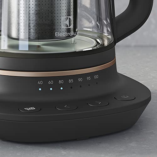 Electrolux E7GK1-8BP Explore 7 Cam Kettle | 1.7L Kapasite, Demlik Sepeti, Ayarlanabilir Sıcaklık, Sıcak Tutma, Cam Gövde | Çay, Kahve ve Sıcak İçecekler İçin