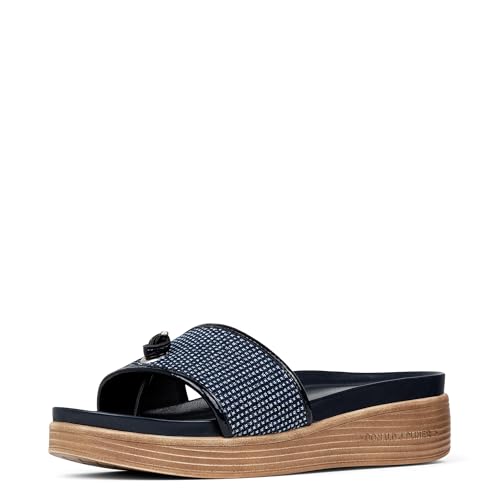 Image of Donald Pliner Women's Farrah Slide Sandals, Women's Summer Sandals, 1,25 inch Slip-On Sandals for Women