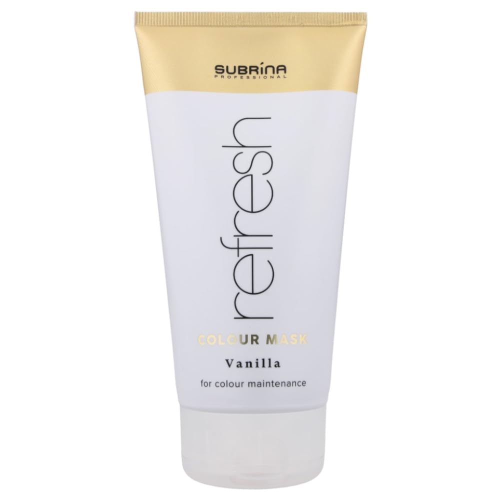 Masque capillaire tonifiant Subrina Professional Refresh, masque de couleur, pour le soin de la couleur, colour mask 150 ml (Vanilla)