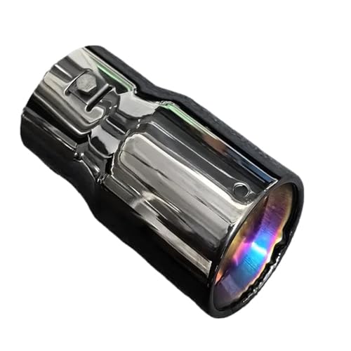 Tubo de escape ajustable para Dodge en acero inoxidable negro que elimina desajustes de cola