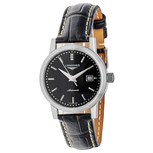 [LONGINES] レディース 腕時計 Watch ロンジン LONGINES 1832 ロンジン１８３２ L4.325.4.52.0 自動巻 日常生活防水 サファイアガラス ブラック文字盤 ステンレススチール [並行輸入品]