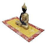 DharmaObjects Tibetan Silk Brocade Table Runner / Shrine Cover / Altar Cloth / Table Cover (20 X 10 Inches)