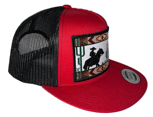 Mexico DE Rancho HAT RED Black MRSH AL LADO miniatura 3