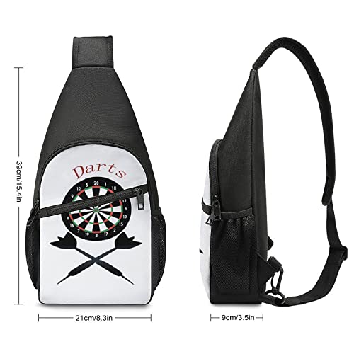 Darts Unisex Crossbody Bag Sling Shoulder Backpack Chest Bags Daypack for Travel Hiking2