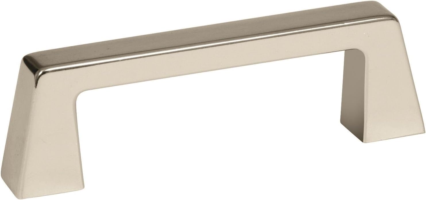 Amerock | Cabinet Pull | Polished Nickel | 3 inch (76 mm) Center to Center | Blackrock | 1 Pack | Drawer Pull | Drawer Handle | Cabinet Hardware