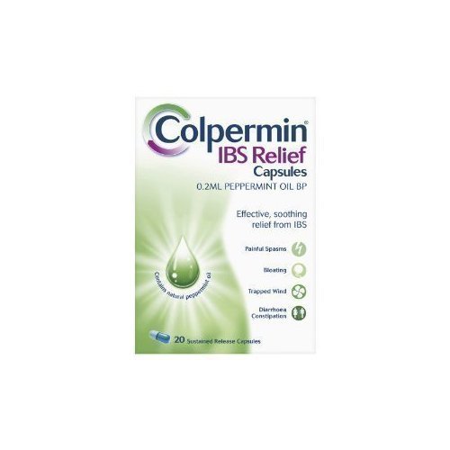 2 X COLPERMIN IBS RELIEF CAPSULES - PEPPERMINT CAPSULES - 100 CAPS