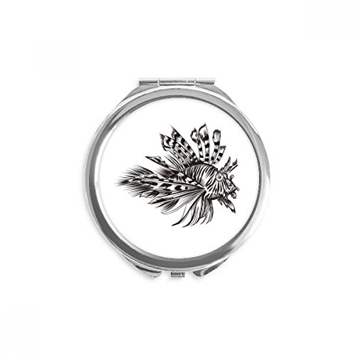 Miroir de poche la vie marine compact contre les miroirs trop lourds encombrants en voyage
