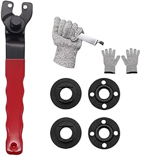 Dianrui Lock-nut Grinder Wrench(Red),Adjustable Grinder Wrench angle grinder wrench Suitable for most grinders K-023-R